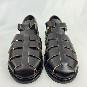 Henry Stevens Wallace FSI color Bordeaux size 43 Men's Leather Sandals